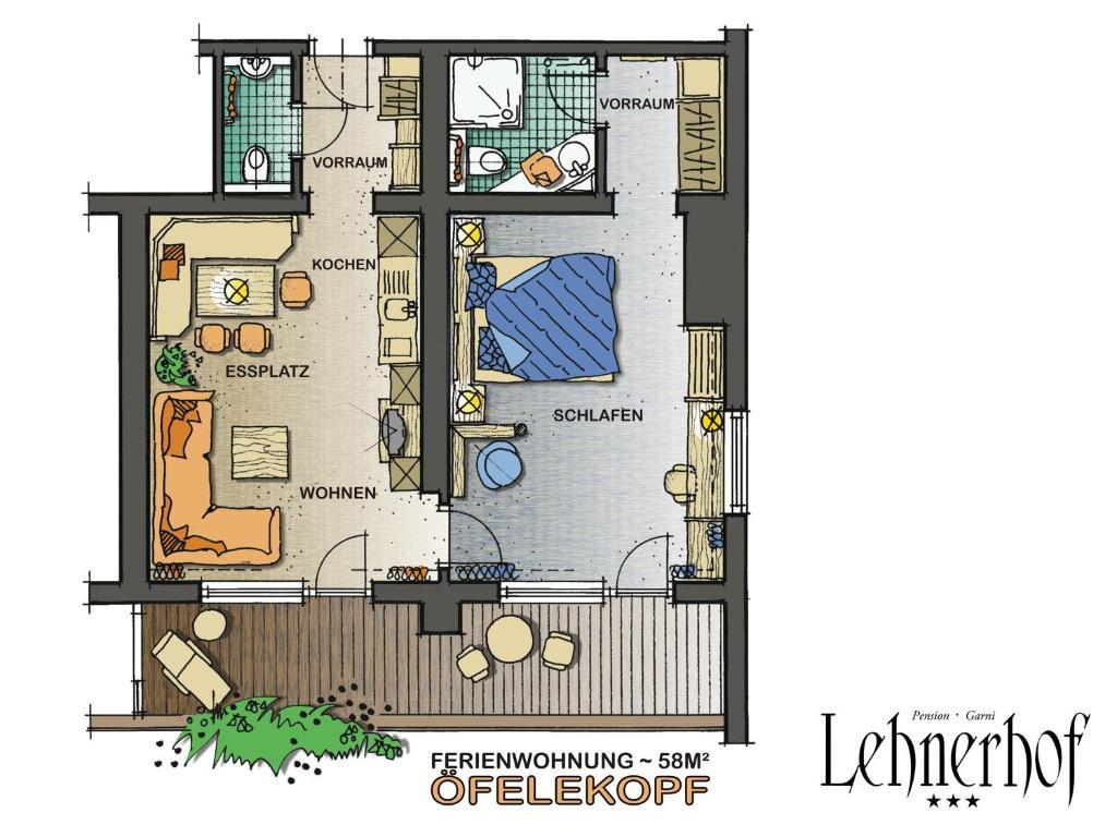 Pension Lehnerhof Leutasch Pokoj fotografie